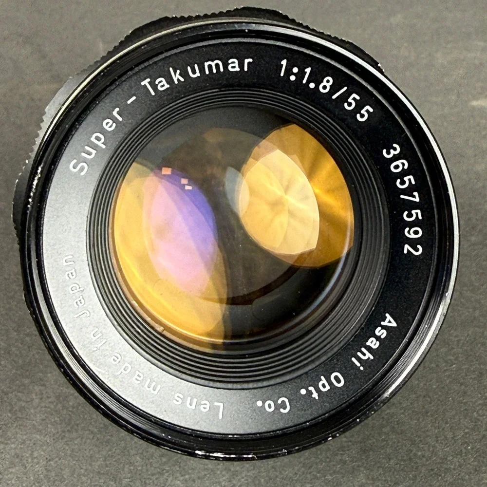 Asahi Super Takumar 55mm f1.8 M42 Mount Lens 3657592 Black Vintage